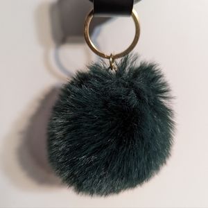 Keychain 3" Pom Pom Purse Charm